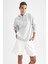 Regular Fit Kapüşonlu Kalın Sweatshirt W8071AZ22WN 5