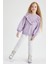 DeFacto Kız Çocuk Bisiklet Yaka Sweatshirt Y8473A622WN
