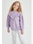DeFacto Kız Çocuk Bisiklet Yaka Sweatshirt Y8473A622WN