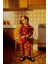 Erkek Bebek Snoopy Yılbaşı Temalı Uzun Kollu Fitilli Kaşkorse Pijama Takım Y6798A222WN 1