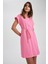 A Kesim Bisiklet Yaka Mini Kısa Kollu %100 Pamuk Elbise T8057AZ23SM 1