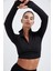 Fit Slim Fit Dik Yaka Yarım Fermuarlı Uzun Kollu Tişört W0343AZ22WN 1