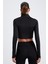 Fit Slim Fit Dik Yaka Yarım Fermuarlı Uzun Kollu Tişört W0343AZ22WN 5