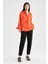 Oversize Geniş Kalıp Poplin Basic Düz Uzun Kollu %100 Pamuk Gömlek V3984AZ22SM 2