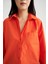 Oversize Geniş Kalıp Poplin Basic Düz Uzun Kollu %100 Pamuk Gömlek V3984AZ22SM 5