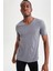 Slim Fit V Yaka Basic Tişört M7668AZ22SP 1