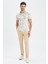 Modern Fit Polo Yaka Desenli Kısa Kollu Tişört W9484AZ22SP 2