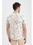 Modern Fit Polo Yaka Desenli Kısa Kollu Tişört W9484AZ22SP 5