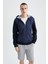 Regular Fit Kapüşonlu Fermuarlı Sweatshirt W3170AZ22SP 3