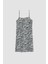 Coool Bodycon Kare Yaka Zebra Desenli Askılı Mini Elbise W7603AZ22SM 5