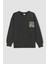 Erkek Çocuk Oversize Fit Bisiklet Yaka Sırt Baskılı Sweatshirt W8914A622SP 1