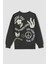 Erkek Çocuk Oversize Fit Bisiklet Yaka Sırt Baskılı Sweatshirt W8914A622SP 4