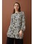 Relax Fit Desenli Uzun Kollu Viskon Gömlek Tunik X1334AZ22SP 1
