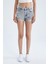 Yırtık Detaylı Mini Jean %100 Pamuk Şort Y8087AZ22HS 1