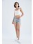 Yırtık Detaylı Mini Jean %100 Pamuk Şort Y8087AZ22HS 3