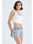 Yırtık Detaylı Mini Jean %100 Pamuk Şort Y8087AZ22HS 4