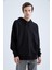 Oversize Fit Kanguru Cepli Kapüşonlu Uzun Kollu İçi Yumuşak Tüylü Sweatshirt X8287AZ22AU 1