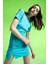 Coool Bisiklet Yaka Büzgü Detaylı Kısa Kollu Bodycon Mini Elbise Y0107AZ22SP 1