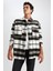 Oversize Fit Kareli Oduncu Uzun Kollu Gömlek Ceket Y4174AZ22WN 3