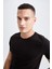 Slim Fit Bisiklet Yaka Premium Kalite Basic Tişört M6606AZ22AU 4