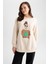 Relax Fit Bisiklet Yaka Baskılı Sweatshirt Tunik Z2074AZ23SP 1