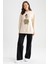 Relax Fit Bisiklet Yaka Baskılı Sweatshirt Tunik Z2074AZ23SP 2