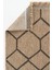 Bej & Siyah Geometrik Desenli Jüt Kilim - Bohem Salon ve Mutfak Halısı - Hoom Rugs India 669 4