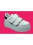 Womenly Moda 2001 BEYAZ Cırtlı Kadın Sneaker Spor Ayakkabı 1
