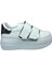 Womenly Moda 2001 BEYAZ Cırtlı Kadın Sneaker Spor Ayakkabı 2