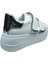 Womenly Moda 2001 BEYAZ Cırtlı Kadın Sneaker Spor Ayakkabı 5