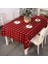 Masa Örtüsü Baskılı 180X140CM (Kırmızı Izgara) (Yurt Dışından) 2