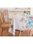 140*140CM Kelebek Desenli Beyaz Pvc Masa Örtüsü (Yurt Dışından) 5