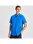 Erkek Mavi Classic Fit Kısa Kollu Keten Gömlek W35100T.4SJ 5