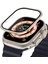 Apple Watch Ultra 49 mm Uyumlu Ekran Koruyucu & Metal Çerçeve Üstün Koruma Temperli Cam 1