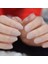 Natürel Bej Ten Rengi Mat Takma Tırnak Lüks Doğal Orta Boy Oval Yuvarlak Nail Art Yapıştırıcı Set 1