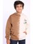 Erkek Çocuk Kapüşonlu Baskılı Iki Renkli Sweatshirt 1