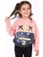 Kız Çocuk Cep Detaylı Baskılı Sweatshirt 1