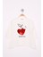 Toontoy Kız Çocuk Pullu Kalp Nakışlı Tişört 1