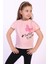 Toontoy Kız Çocuk Summer Time Baskılı Tişört 1
