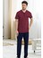 Erkek %100 Pamuklu Kısa Kol Süprem Penye Alt Üst Pijama Takım 1
