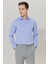 ALTINYILDIZ CLASSICS Erkek Mavi Ütüleme Gerektirmeyen Non-ıron Taılored Slim Fit Dar Kesim %100 Pamuk Desenli Gömlek 1