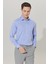 ALTINYILDIZ CLASSICS Erkek Mavi Ütüleme Gerektirmeyen Non-ıron Taılored Slim Fit Dar Kesim %100 Pamuk Desenli Gömlek 4