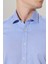 ALTINYILDIZ CLASSICS Erkek Mavi Ütüleme Gerektirmeyen Non-ıron Taılored Slim Fit Dar Kesim %100 Pamuk Desenli Gömlek 5
