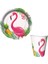 Flamingo Temalı Karton Tabak Bardak 8 Li 1