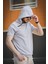 Valery Slim Fit Dokulu Fermuar Detaylı Kapüşonlu Erkek Tshirt 3