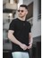 Ronath Slim Fit Waffle Desen Bisiklet Yaka Basic Erkek Tshirt 1