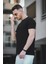 Ronath Slim Fit Waffle Desen Bisiklet Yaka Basic Erkek Tshirt 2