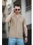 Ares Dokulu Slim Fit Full Likralı Kısa Kol Apaç Yaka Erkek Gömlek 2