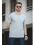 Ronath Slim Fit Waffle Desen Bisiklet Yaka Basic Erkek Tshirt 1