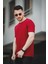 Ronath Slim Fit Waffle Desen Bisiklet Yaka Basic Erkek Tshirt 3